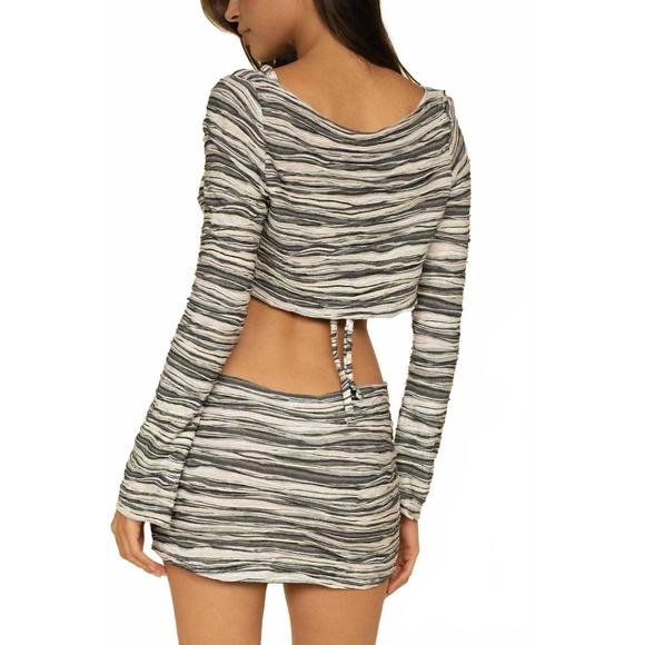 NEW MONTCE nia long sleeve top in slub knit - Picture 2 of 6